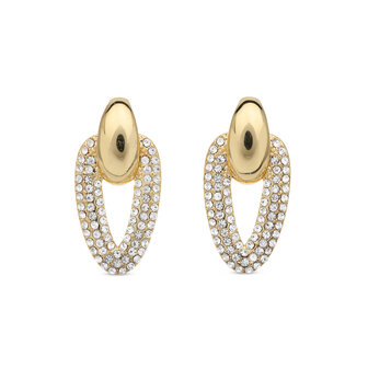 bejewels goud oorbellen oorstekers zirkonen O257