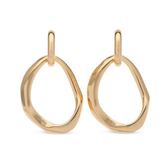 Babeza goud oorhangers oorbellen O278