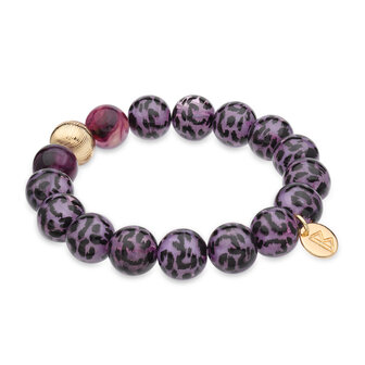 A390 armband Babeza goud paars